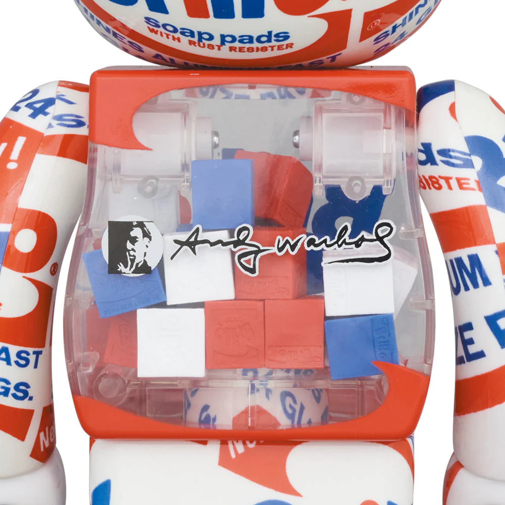 BE@RBRICK Andy Warhol's "Brillo" 400% + 100%