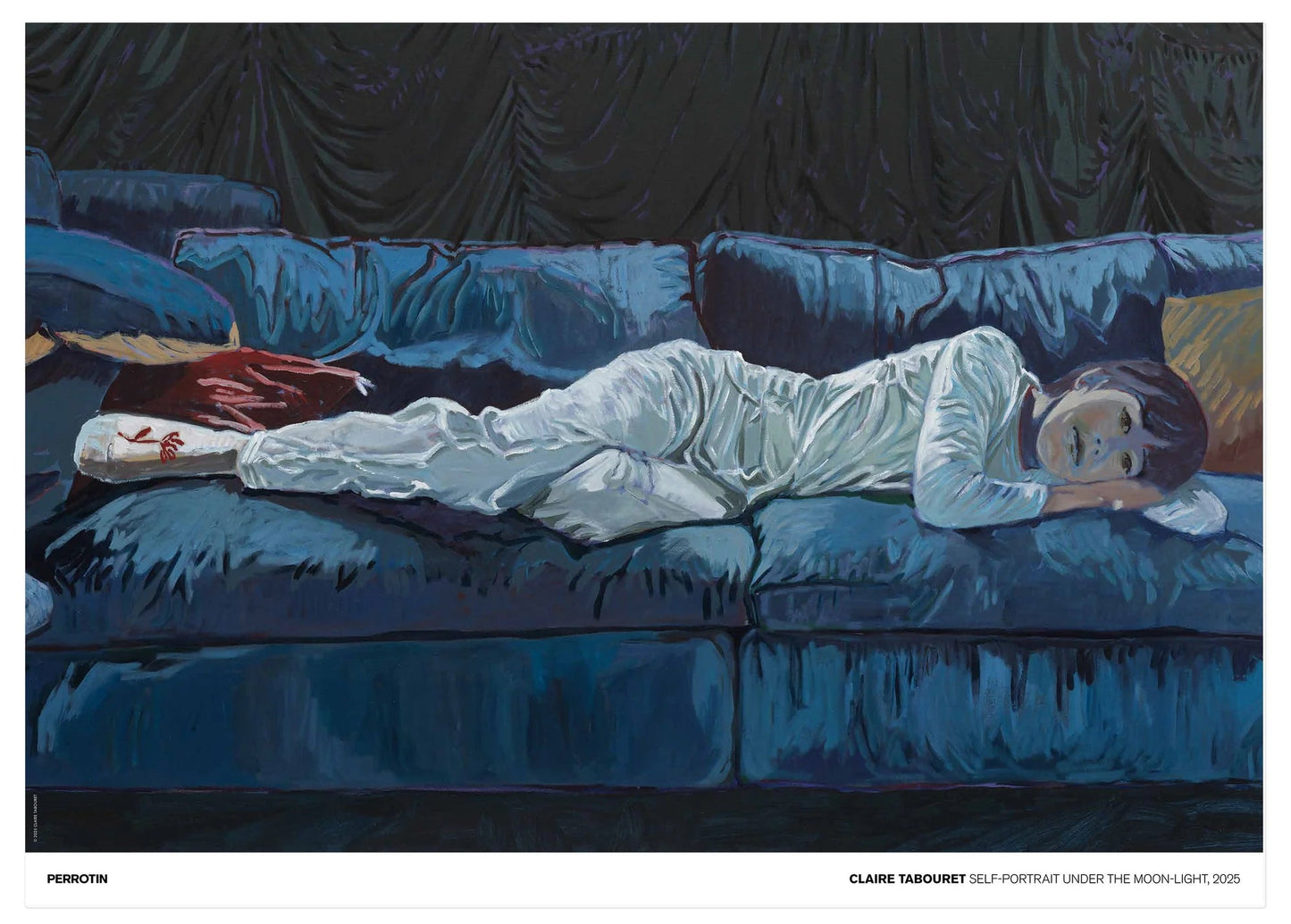 Self-Portrait Under the Moonlight (Signed)