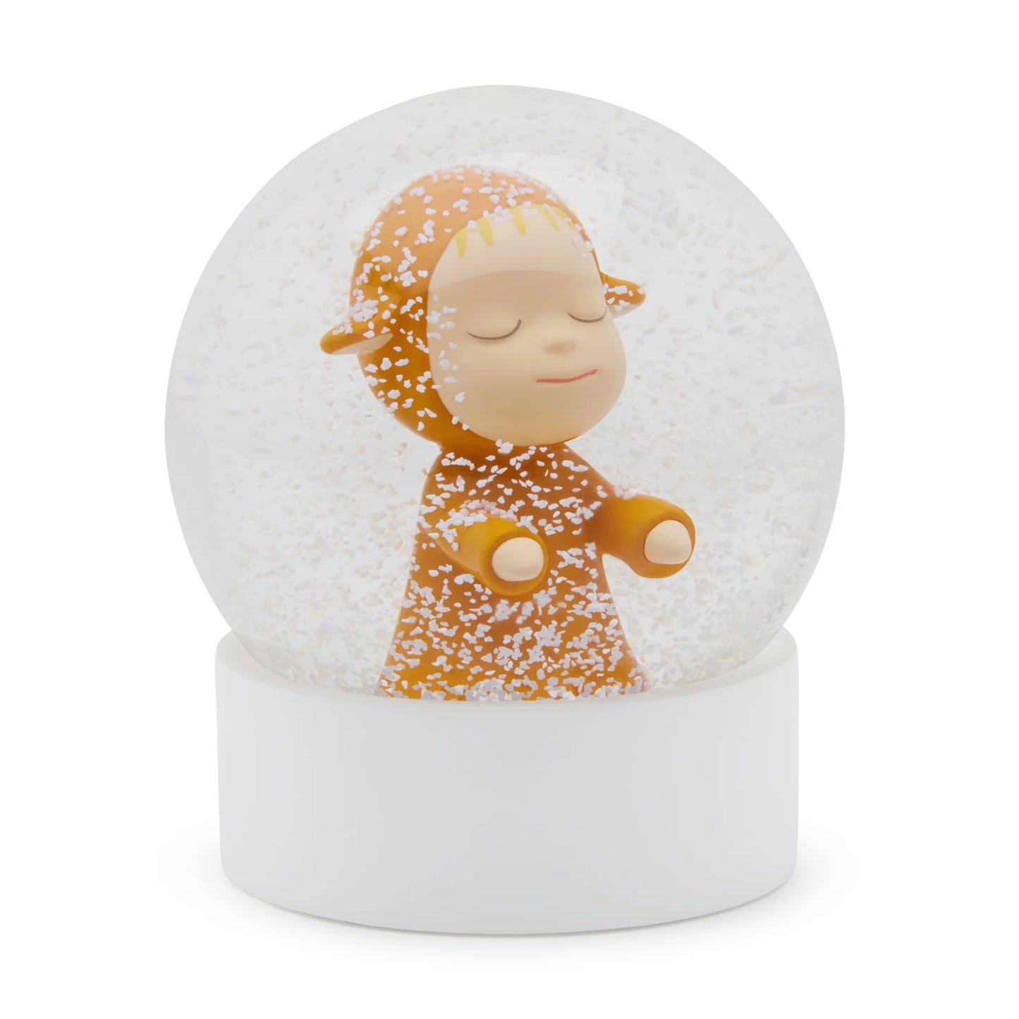 Yoshitomo Nara Little Wanderer Snow Globe (Yellow)