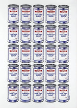 Load image into Gallery viewer, Soup Cans Poster with POW Tube (Framed)
