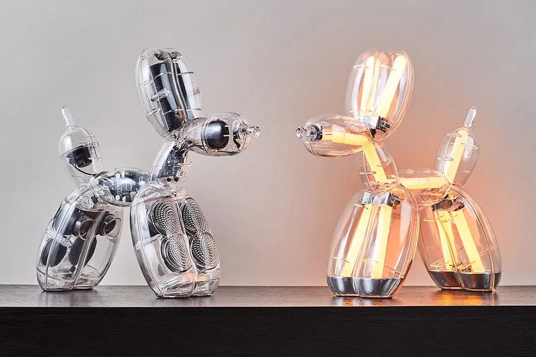 SET Balloon Dog Lamp + Speaker by Jeff Koons x Lexon