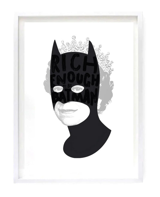 Rich Enough to be Batman - Black and Silver