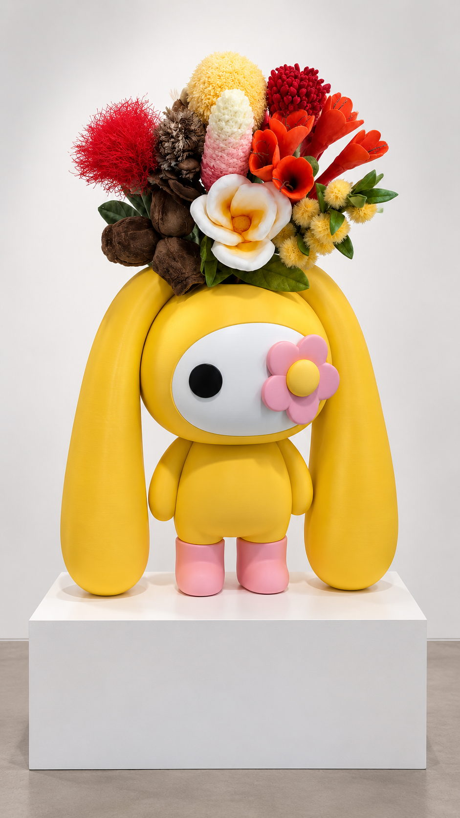 Flowers vase Juju - Yellow