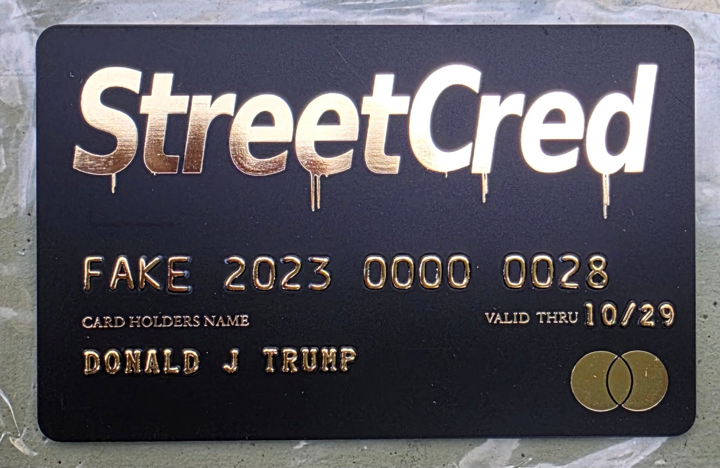 StreetCred Gold Card