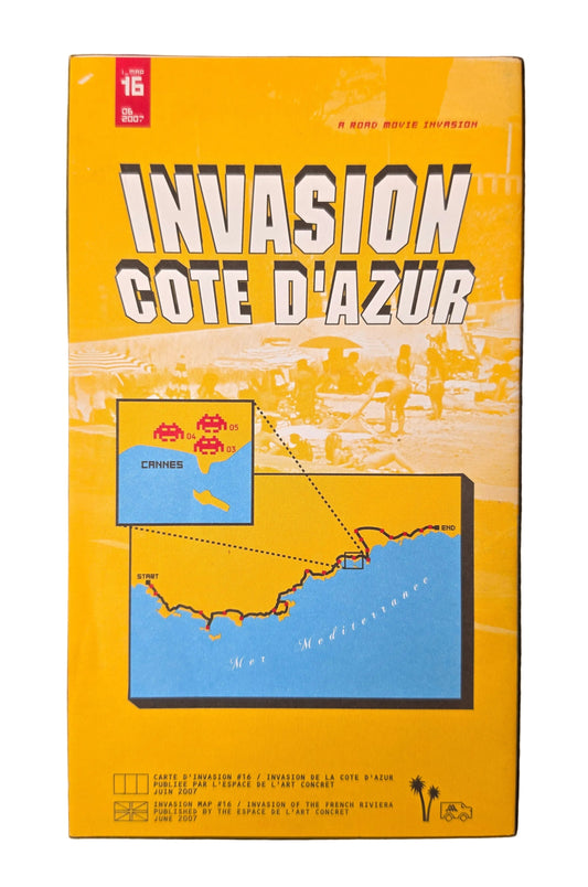 Map Invasion of Cote d'Azur (Signed)