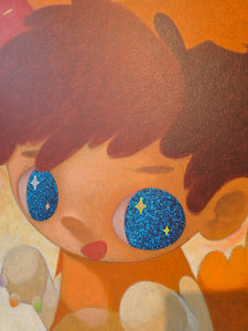 Boy And Orange Cat
