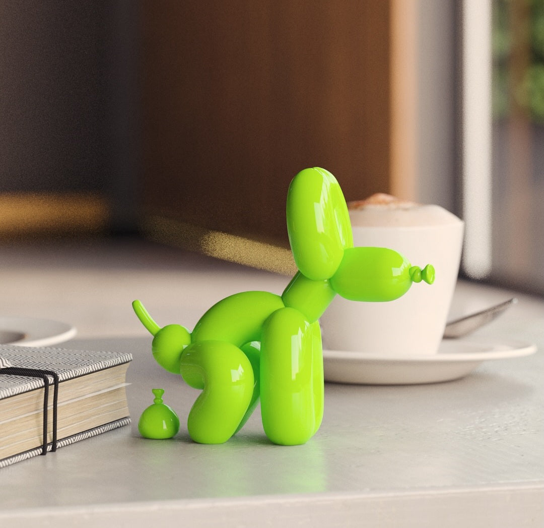 Cute POPek Balloon Dog - Green