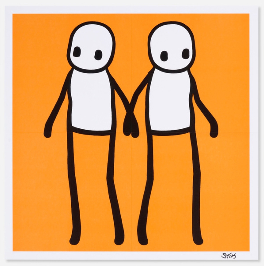Holding Hands (Orange)