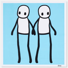 Load image into Gallery viewer, Holding Hands - Blue (Framed)
