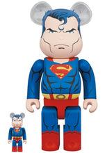 Load image into Gallery viewer, Be@rbrick 100% &amp; 400% Set Superman (Superman HUSH)
