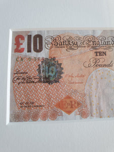 Di-faced Tenner with COA by Lazarides