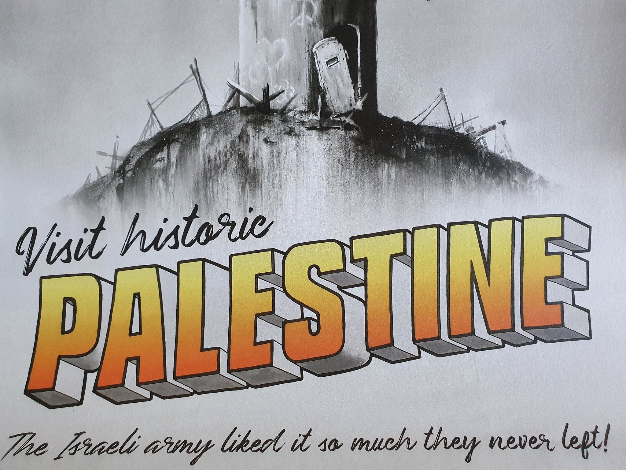 Palestine Poster (The Walled Off Hotel) – Gallery OZ