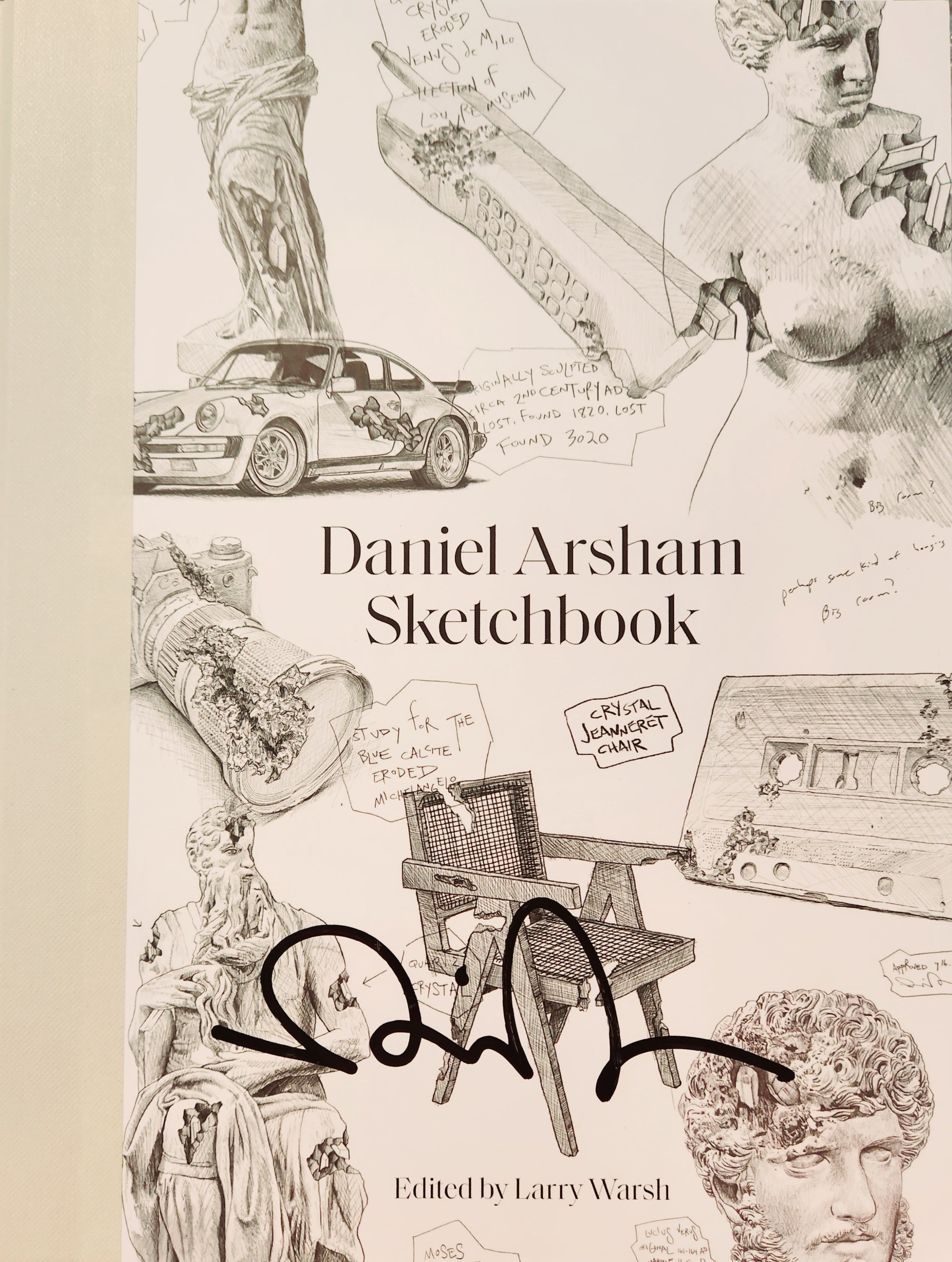 洋書 Daniel Arsham - Sketchbook (SIGNED) NEW Daniel Arsham Sketchbook Signed Autographed Hardcover