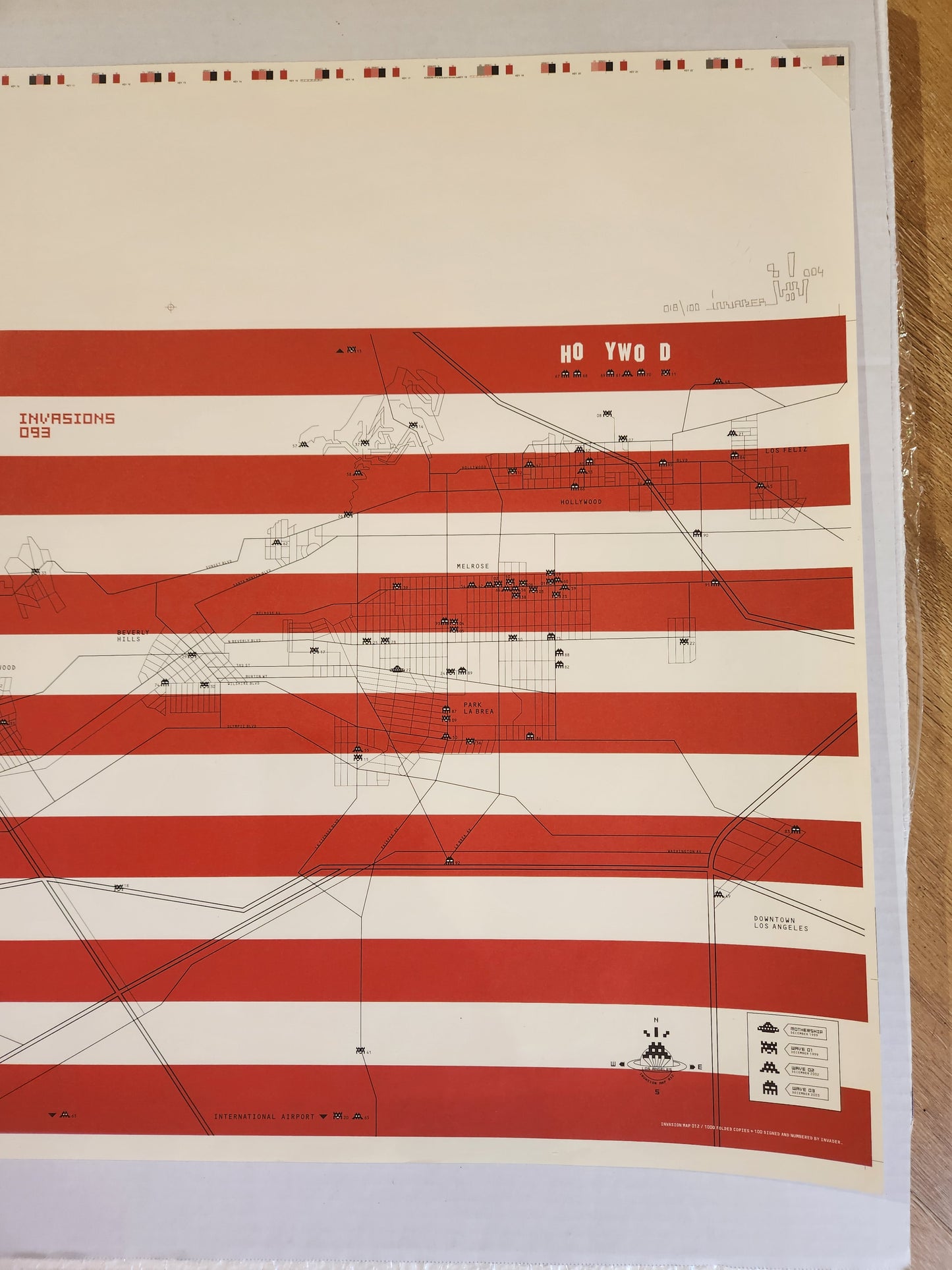 Invasion Map of Los Angeles (Signed)