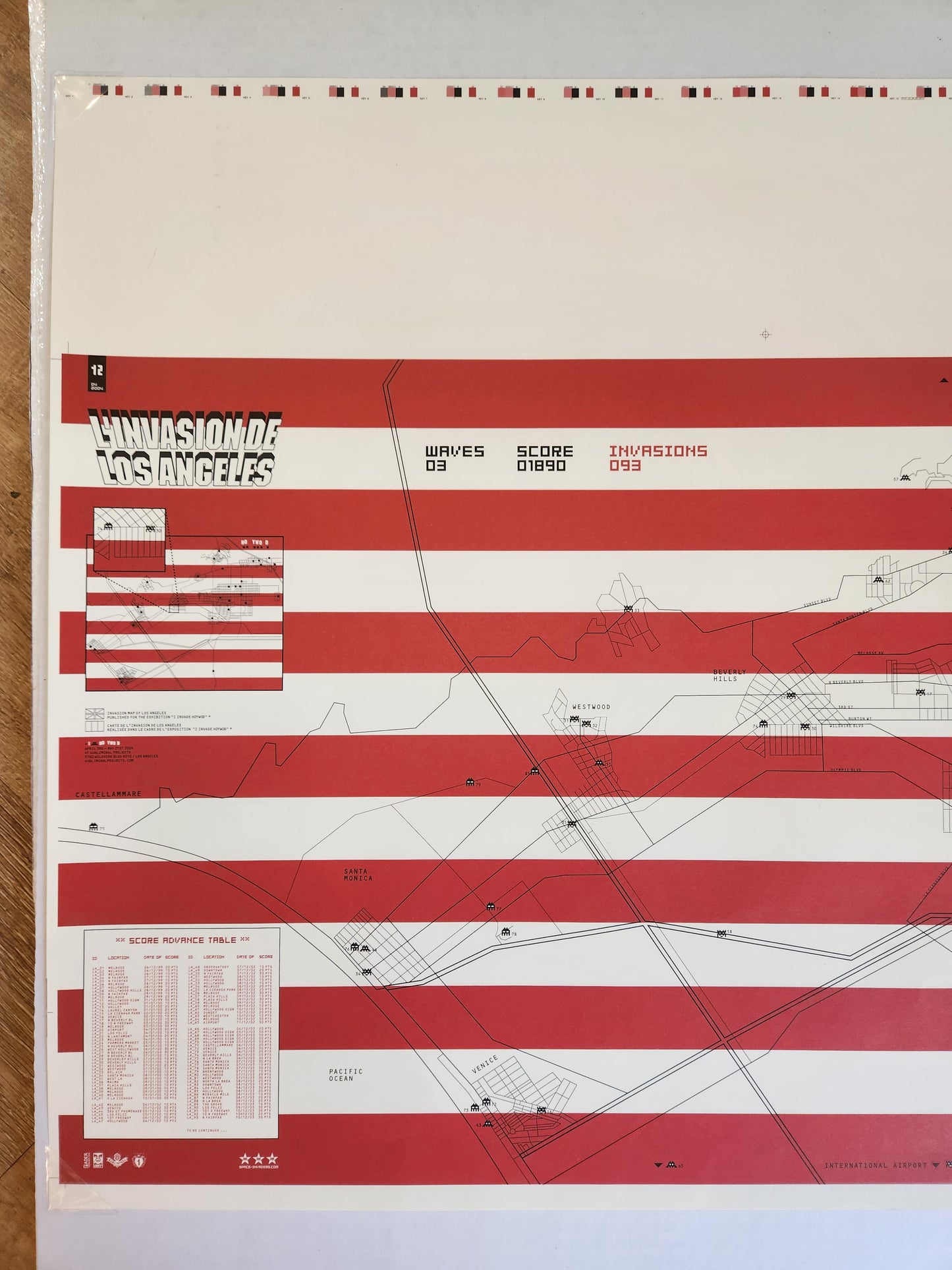 Invasion Map of Los Angeles (Signed)