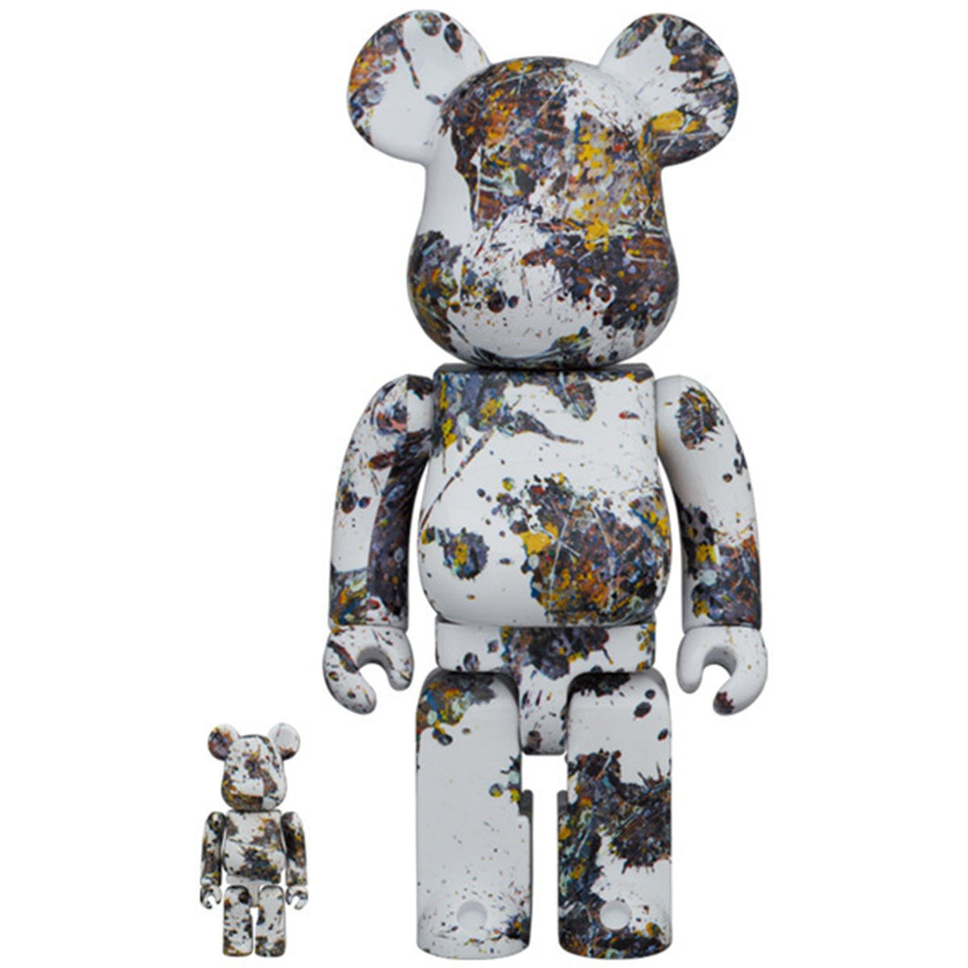 Be@rbrick Jackson Pollock Studio (Splash) 400% & 100%