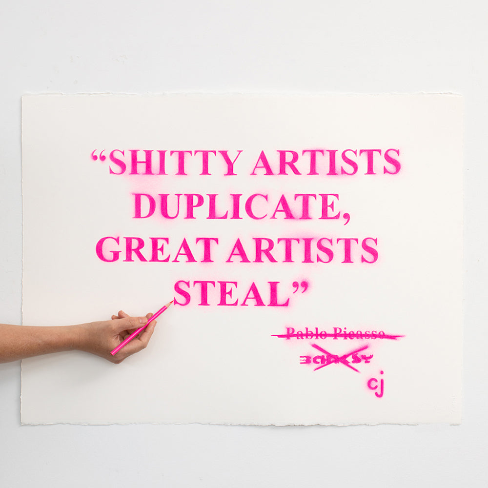 Shitty Artists Duplicate, Great Artists Steals