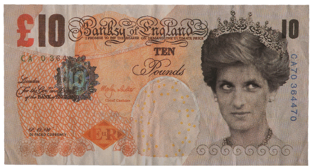 Di-faced Tenner with COA by Lazarides