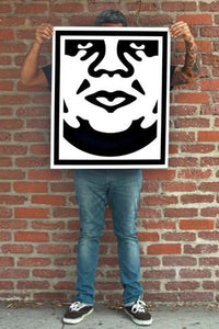 Obey 3-Face Collage (one print)