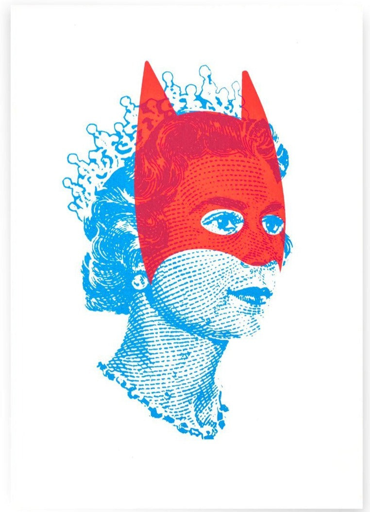 Rich Enough to be Batman - Lizzie Neon Red and Blue