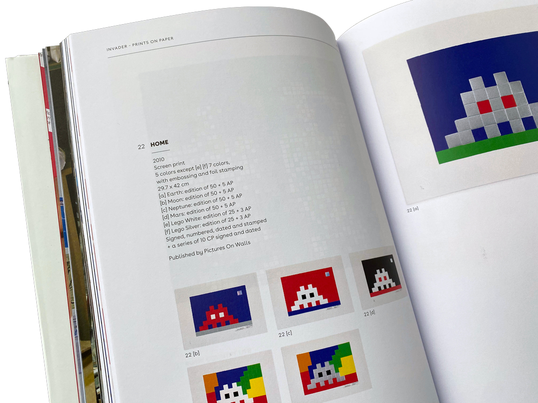 Invader Prints on Paper catalogue raisonne 2001-2020