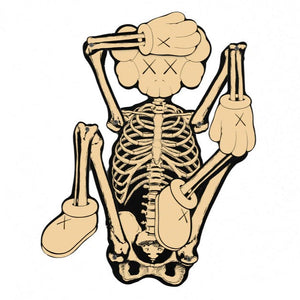 Skeleton Board Cutout Ornament (Bone)