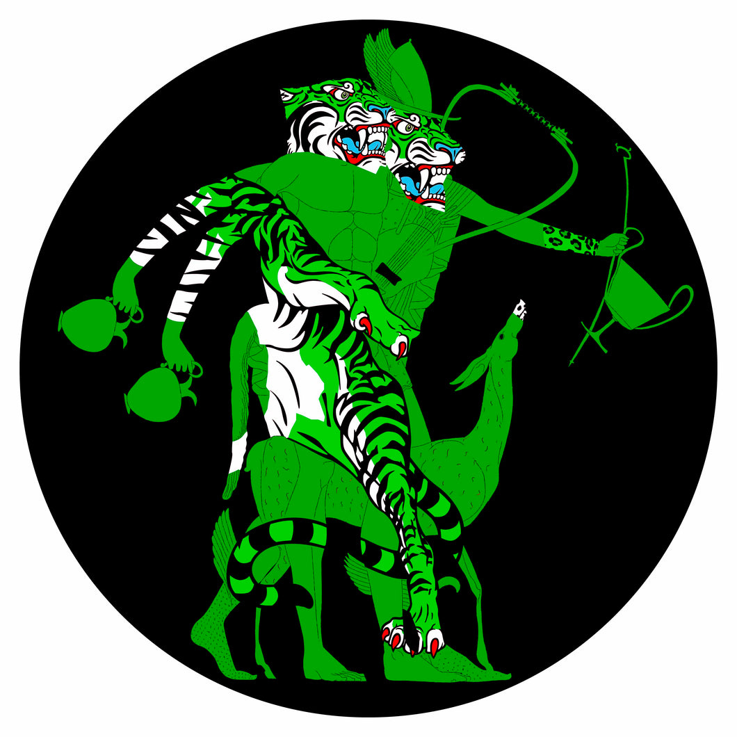 Greek Tiger Double Head (Green)