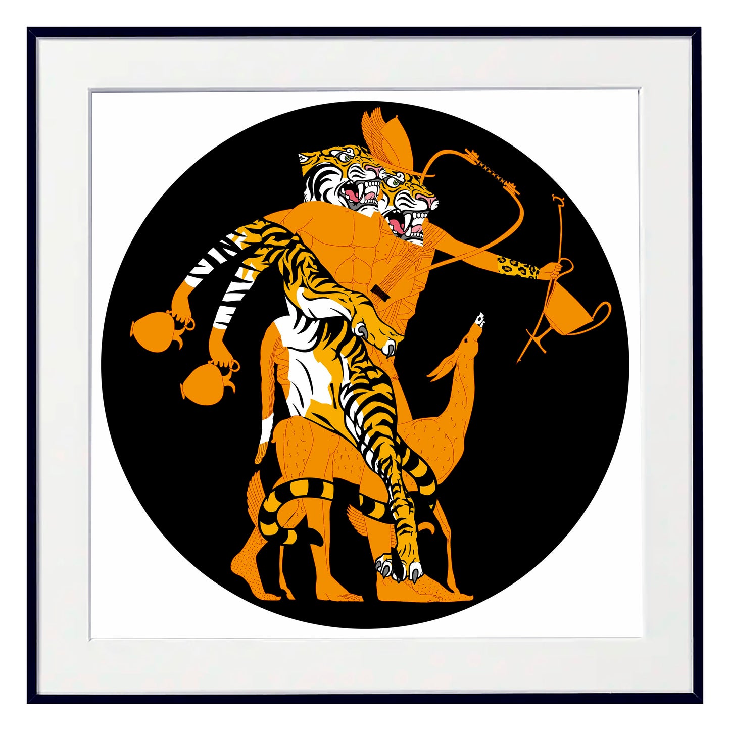 Greek Tiger Double Head (Orange)