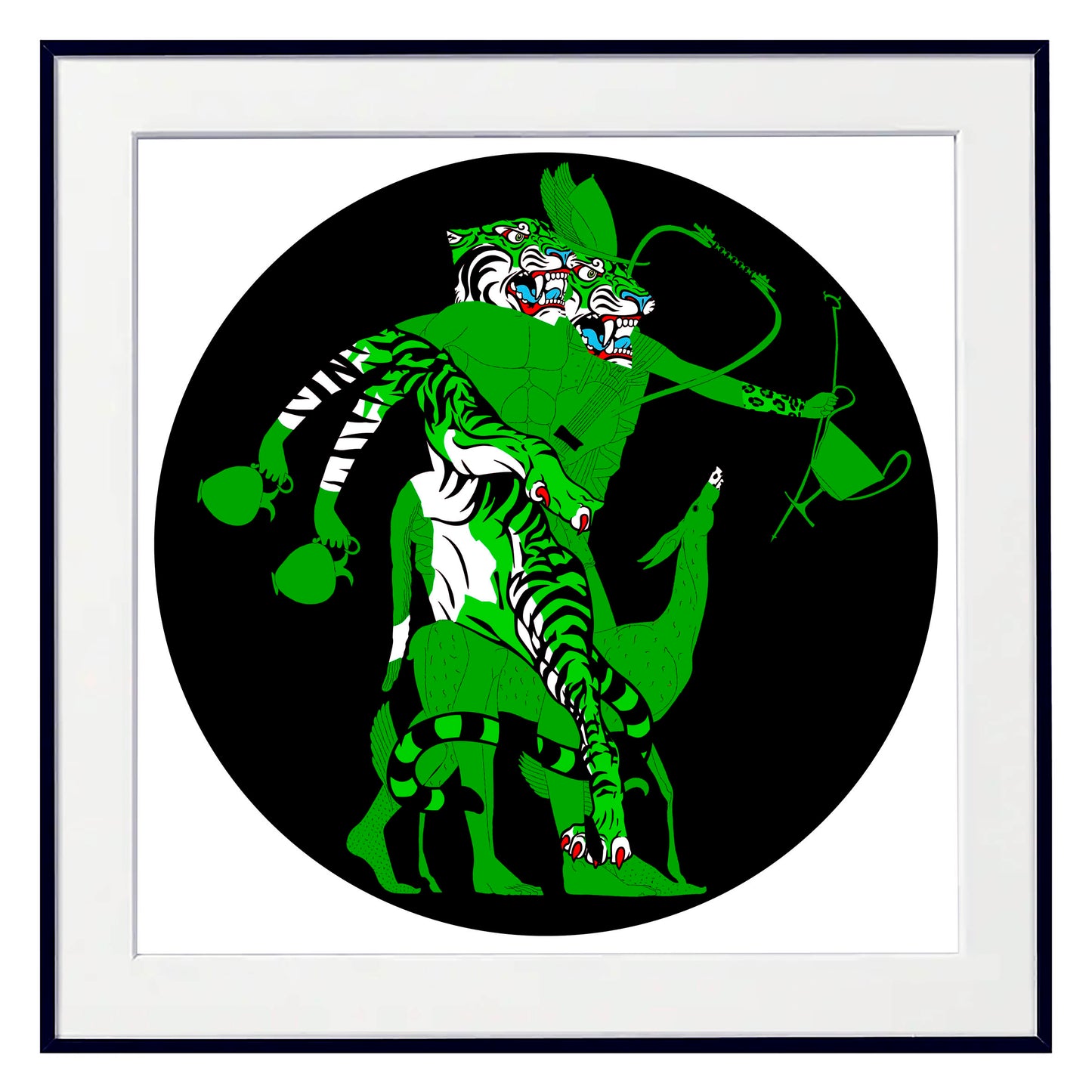 Greek Tiger Double Head (Green)