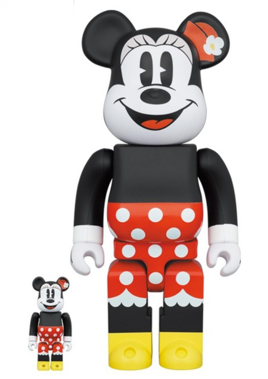 Be@rbrick 100% & 400% Set Minnie Mouse