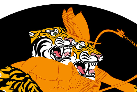 Greek Tiger Double Head (Orange)