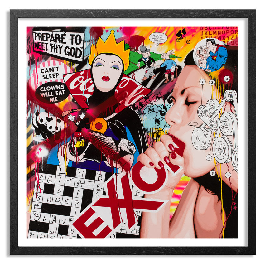 Can't Sleep Clowns Will Eat Me (Framed)