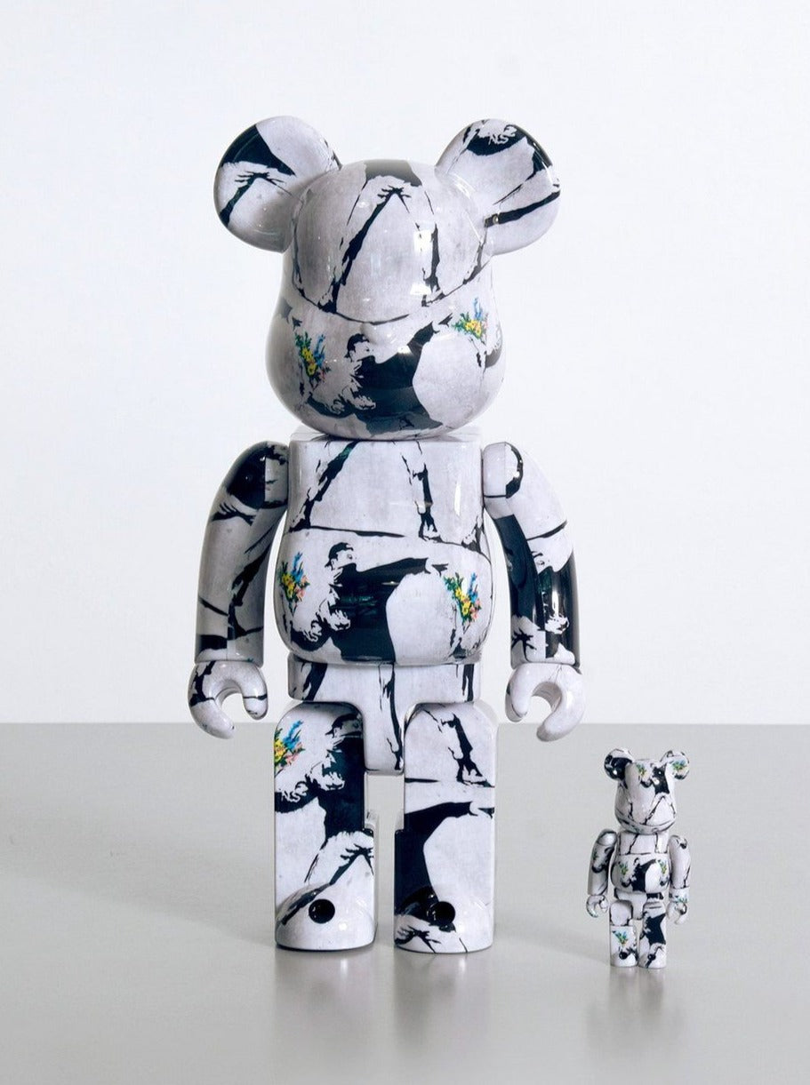 Be@rbrick 100% & 400% Set Banksy Flower Bomber