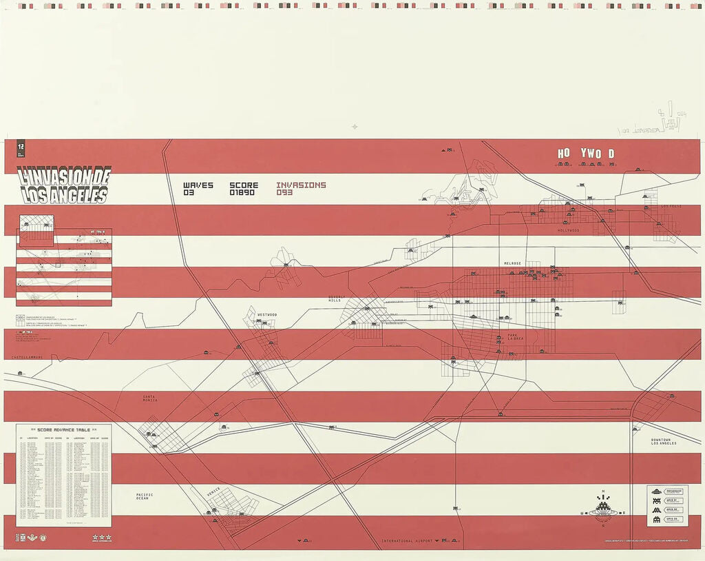 Invasion Map of Los Angeles (Signed)