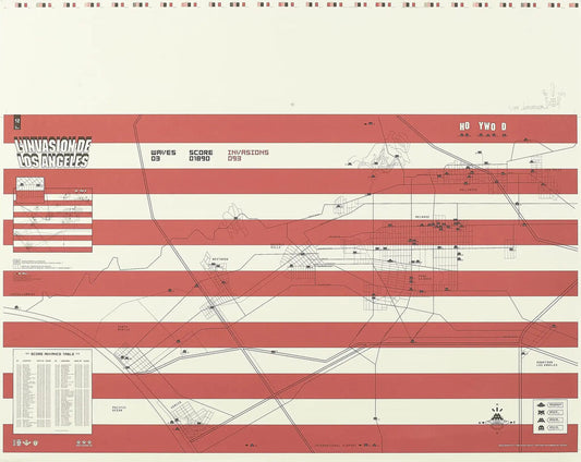 Invasion Map of Los Angeles (Signed)