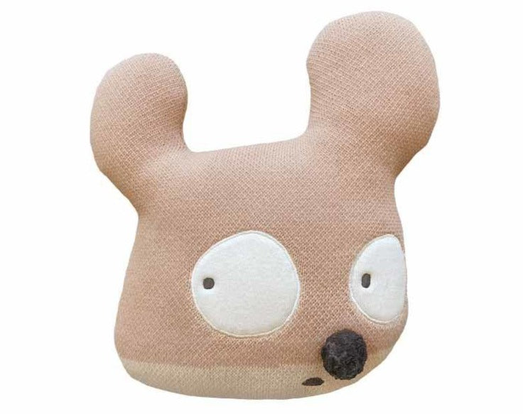 Knitted Cushion Miss Mighty Mouse