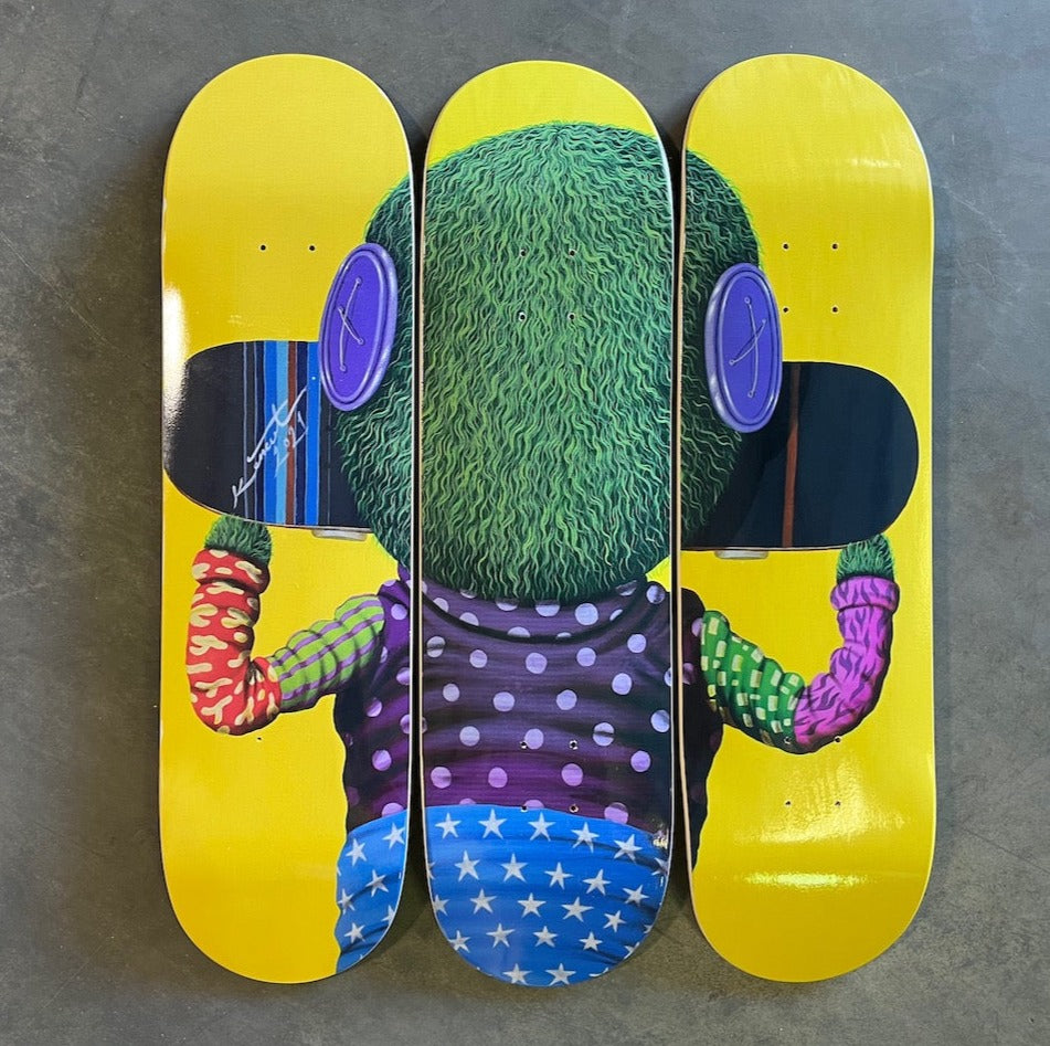 Yellow Skate Boy (Triptych)