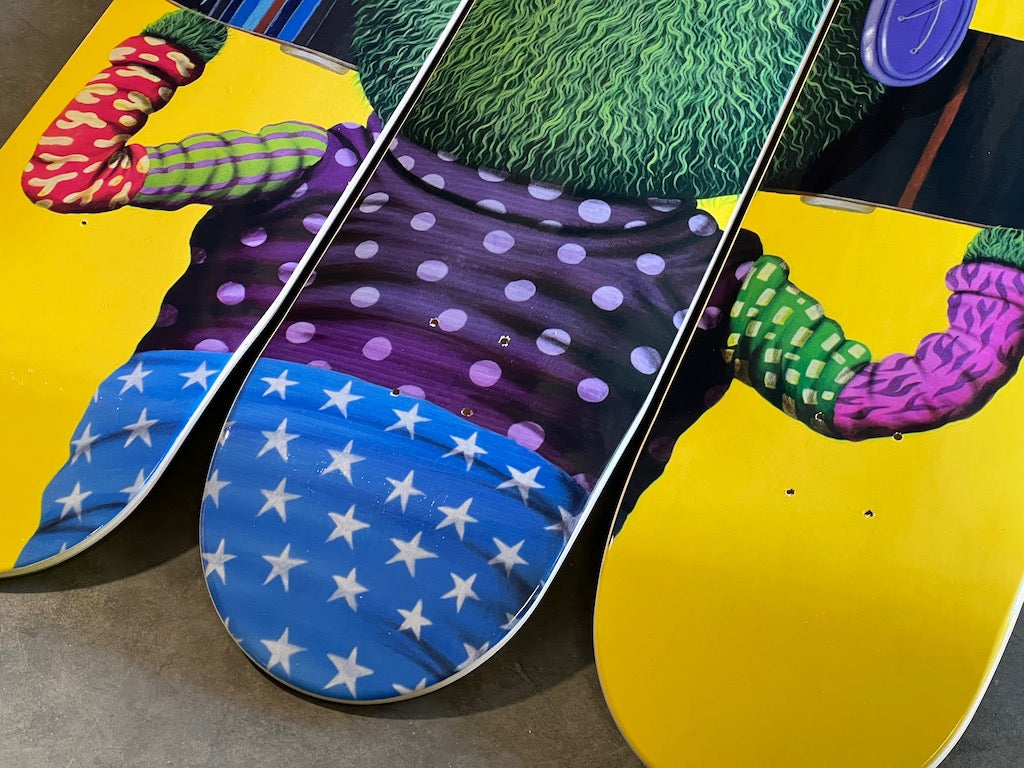 Yellow Skate Boy (Triptych)