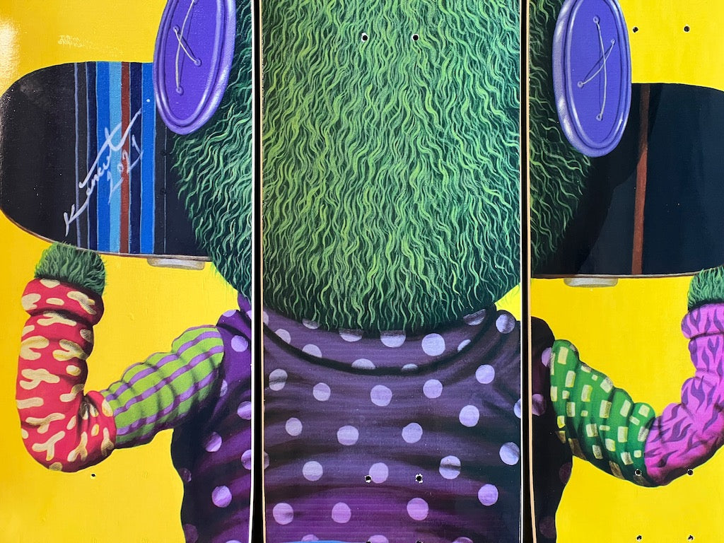 Yellow Skate Boy (Triptych)