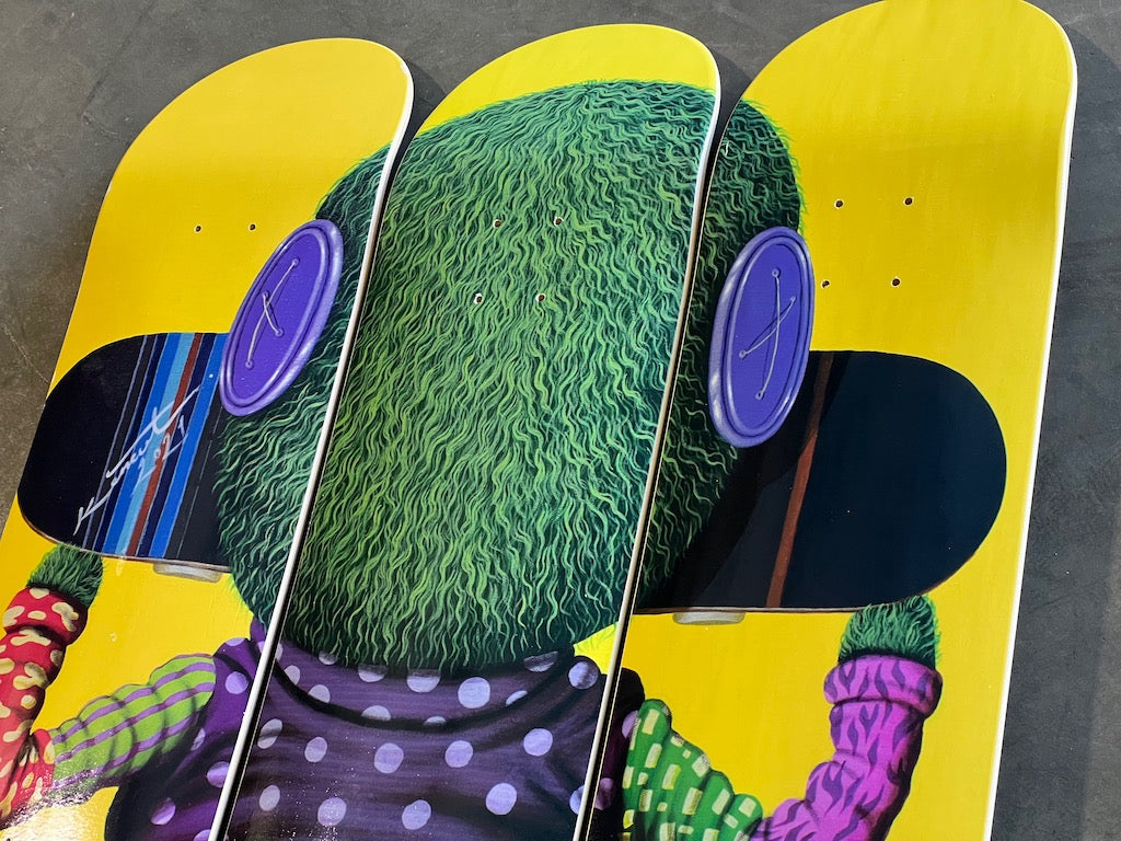Yellow Skate Boy (Triptych)