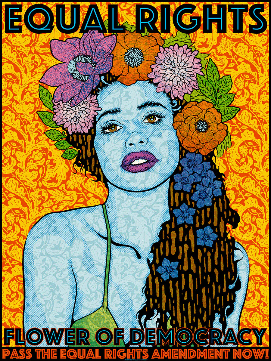 Equal Rights, Flower of Democracy 2022 Poster